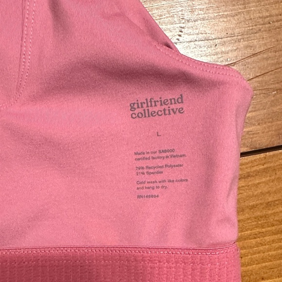Girlfriend Collective bra top square neck L - Picture 3 of 3